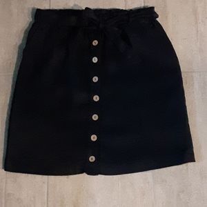 Cute button down linen skirt